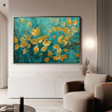 Floral 488 Canvas Art 60 x 40 cm / Black