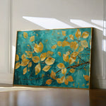 Floral 488 Canvas Art 60 x 40 cm / Black