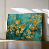 Floral 488 Canvas Art 60 x 40 cm / Black