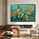 Floral 488 Canvas Art 60 x 40 cm / Black