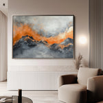Abstract 489 Canvas Art 60 x 40 cm / Black