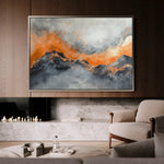 Abstract 489 Canvas Art 60 x 40 cm / Black