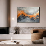 Abstract 489 Canvas Art 60 x 40 cm / Black