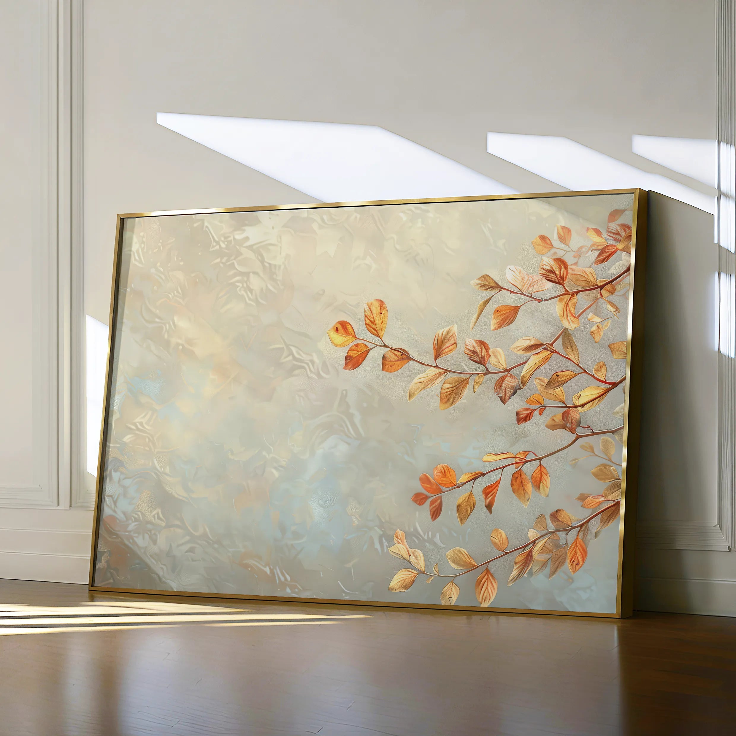 Floral 489 Canvas Art 60 x 40 cm / Black