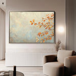 Floral 489 Canvas Art 60 x 40 cm / Black