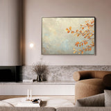 Floral 489 Canvas Art 60 x 40 cm / Black