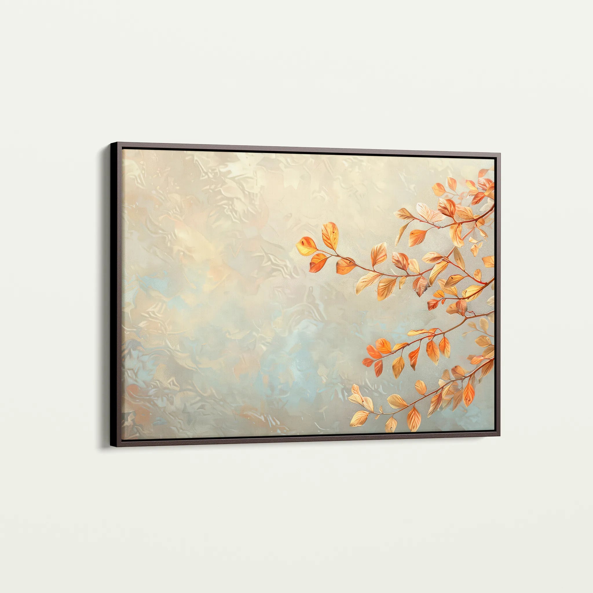 Floral 489 Canvas Art 60 x 40 cm / Black