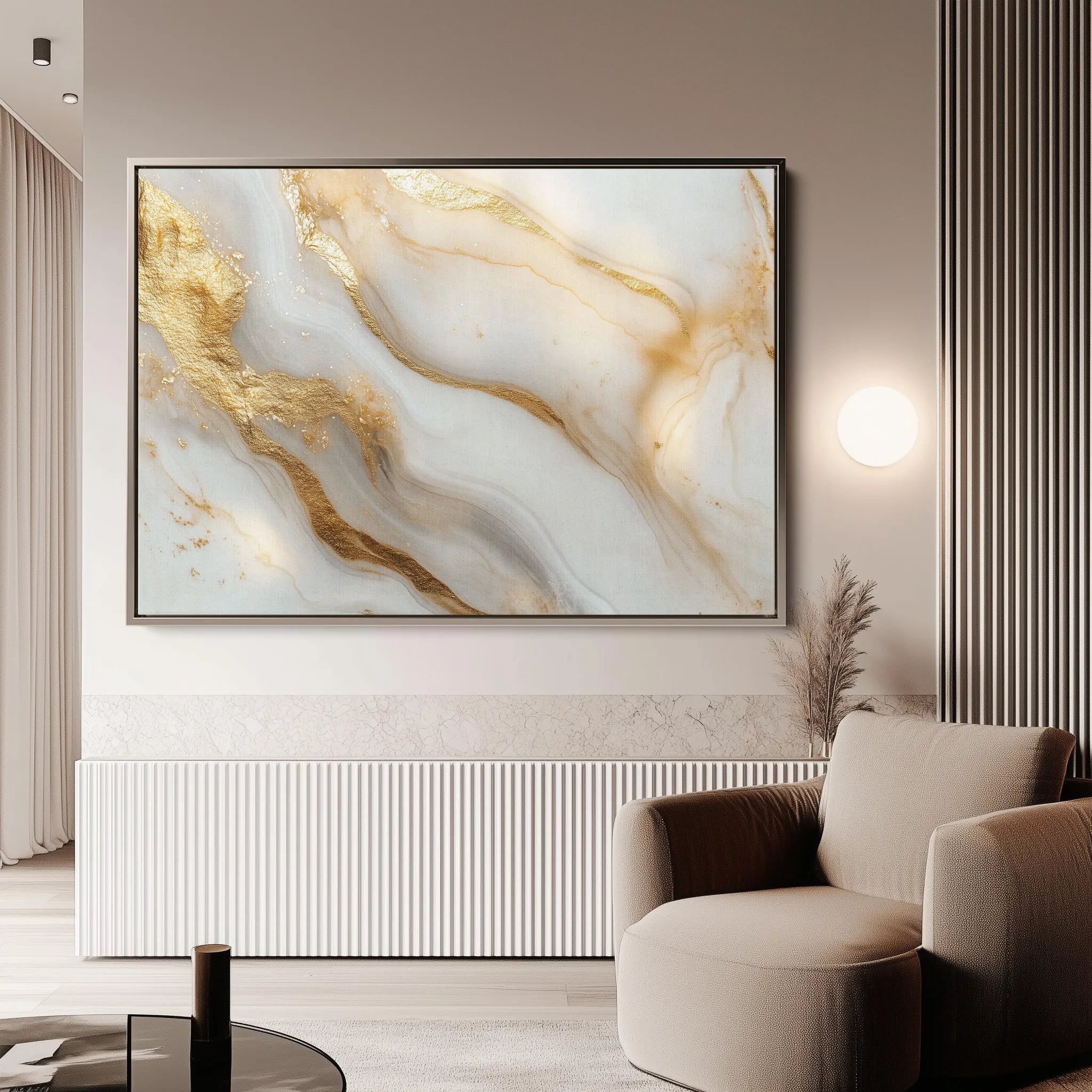Abstract 490 Canvas Art 60 x 40 cm / Black