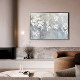 Floral 490 Canvas Art 60 x 40 cm / Black