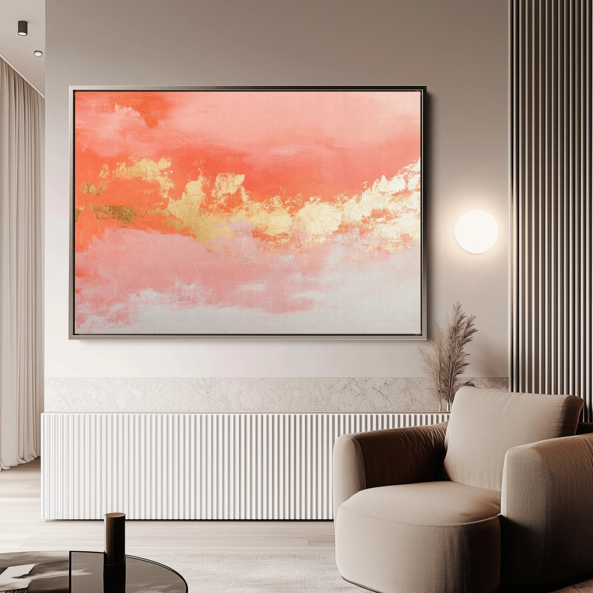 Abstract 492 Canvas Art 60 x 40 cm / Black