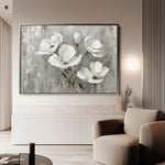 Floral 492 Canvas Art 60 x 40 cm / Black