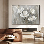 Floral 492 Canvas Art 60 x 40 cm / Black
