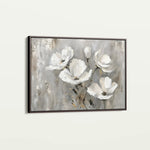 Floral 492 Canvas Art 60 x 40 cm / Black