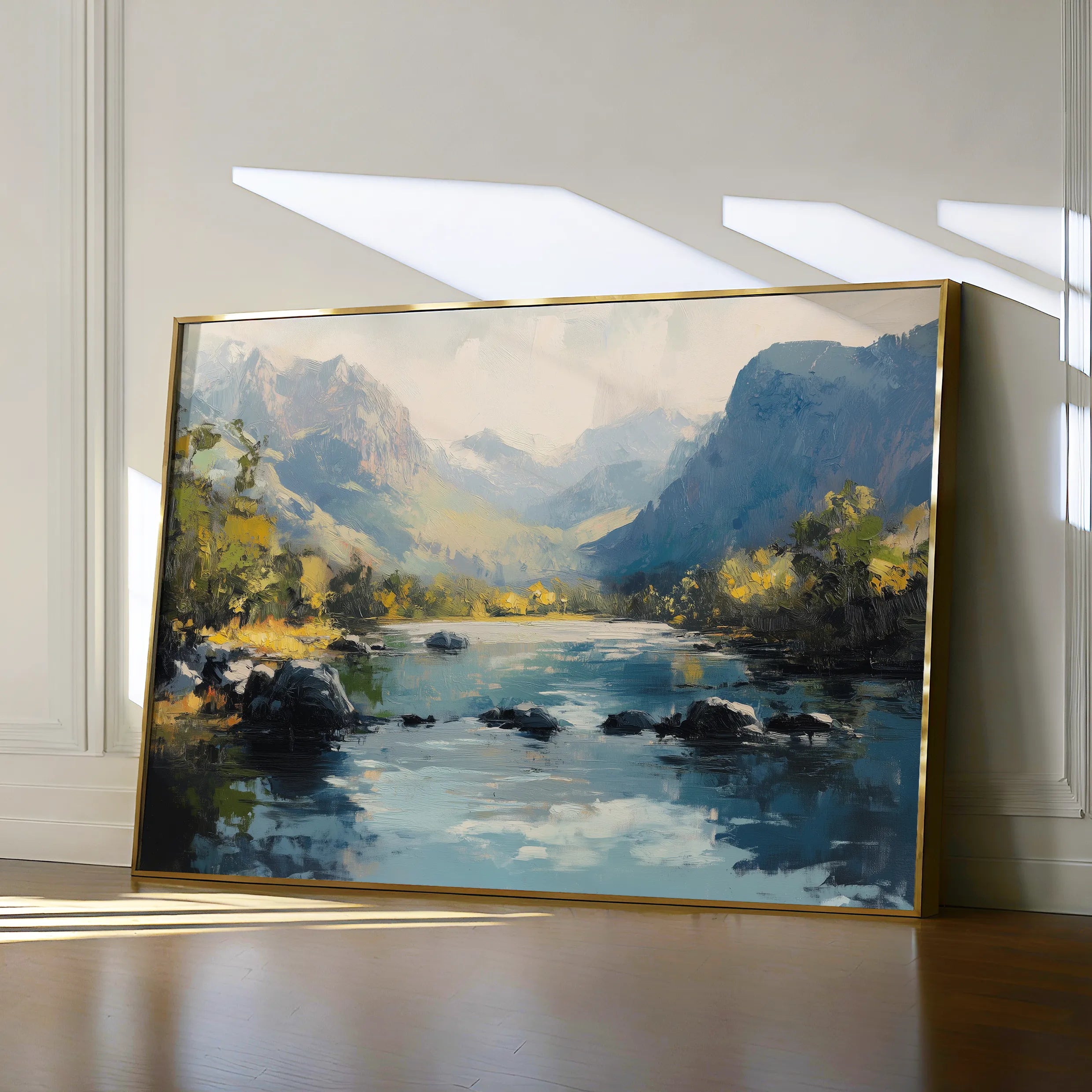 Landscape 492 Canvas Art 60 x 40 cm / Black