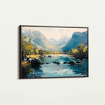 Landscape 492 Canvas Art 60 x 40 cm / Black