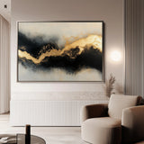 Abstract 493 Canvas Art 60 x 40 cm / Black