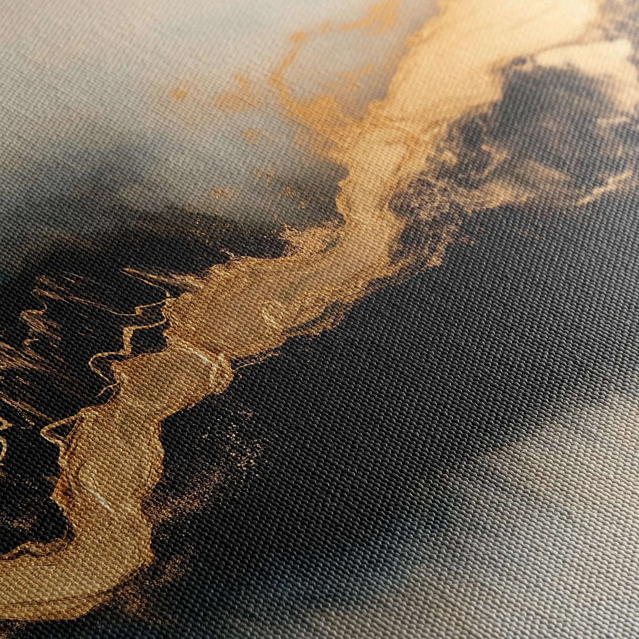 Abstract 493 Canvas Art 60 x 40 cm / Black