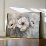 Floral 493 Canvas Art 60 x 40 cm / Black