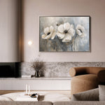 Floral 493 Canvas Art 60 x 40 cm / Black