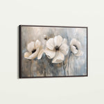 Floral 493 Canvas Art 60 x 40 cm / Black