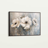 Floral 493 Canvas Art 60 x 40 cm / Black
