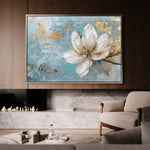 Floral 494 Canvas Art 60 x 40 cm / Black