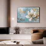 Floral 494 Canvas Art 60 x 40 cm / Black