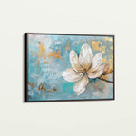 Floral 494 Canvas Art 60 x 40 cm / Black