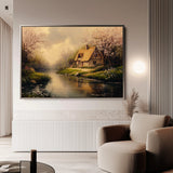 Landscape 494 Canvas Art 60 x 40 cm / Black