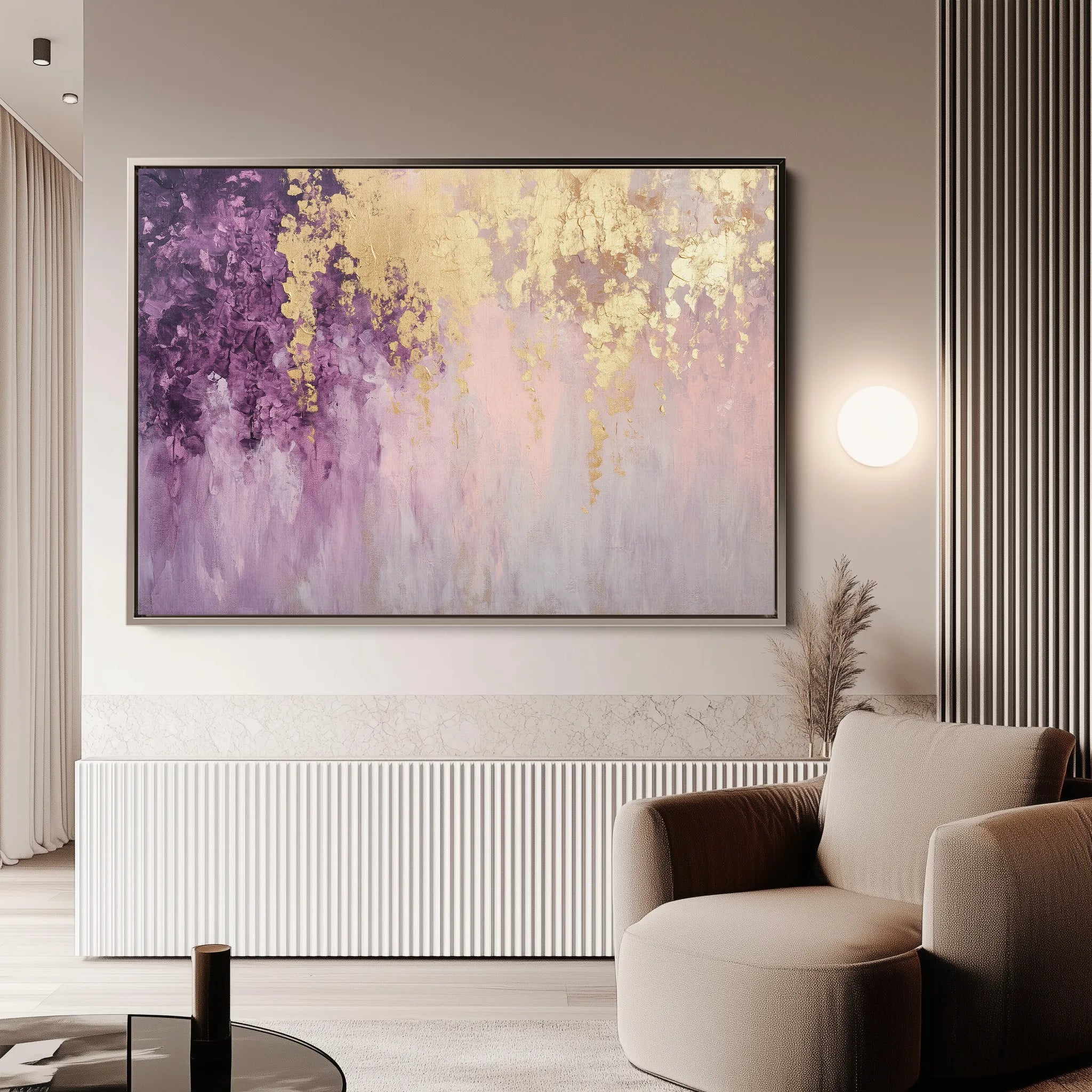 Abstract 495 Canvas Art 60 x 40 cm / Black