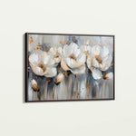 Floral 495 Canvas Art 60 x 40 cm / Black