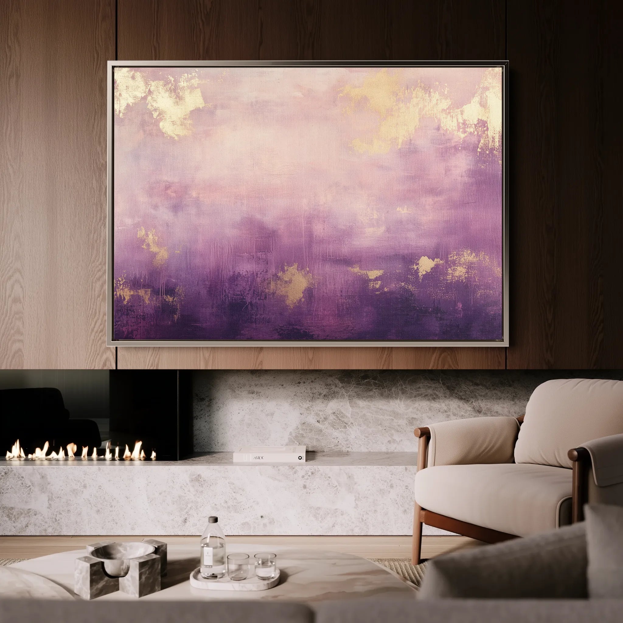 Abstract 496 Canvas Art 60 x 40 cm / Black