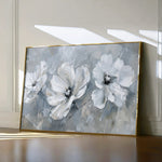 Floral 496 Canvas Art 60 x 40 cm / Black