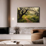 Landscape 496 Canvas Art 60 x 40 cm / Black