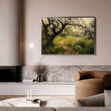 Landscape 496 Canvas Art 60 x 40 cm / Black