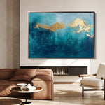 Abstract 497 Canvas Art 60 x 40 cm / Black