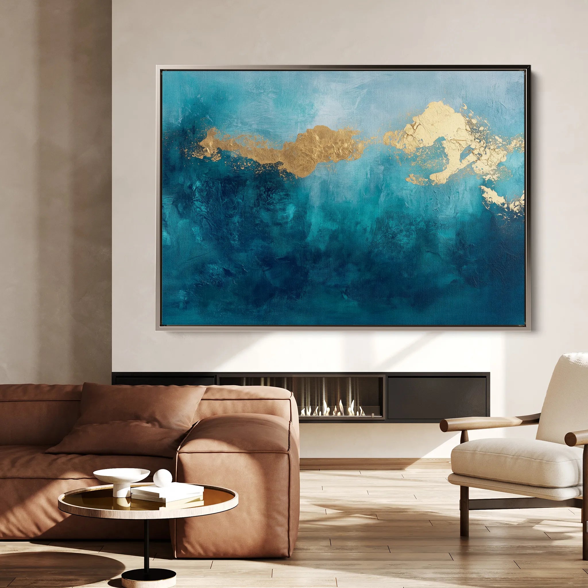 Abstract 497 Canvas Art 60 x 40 cm / Black