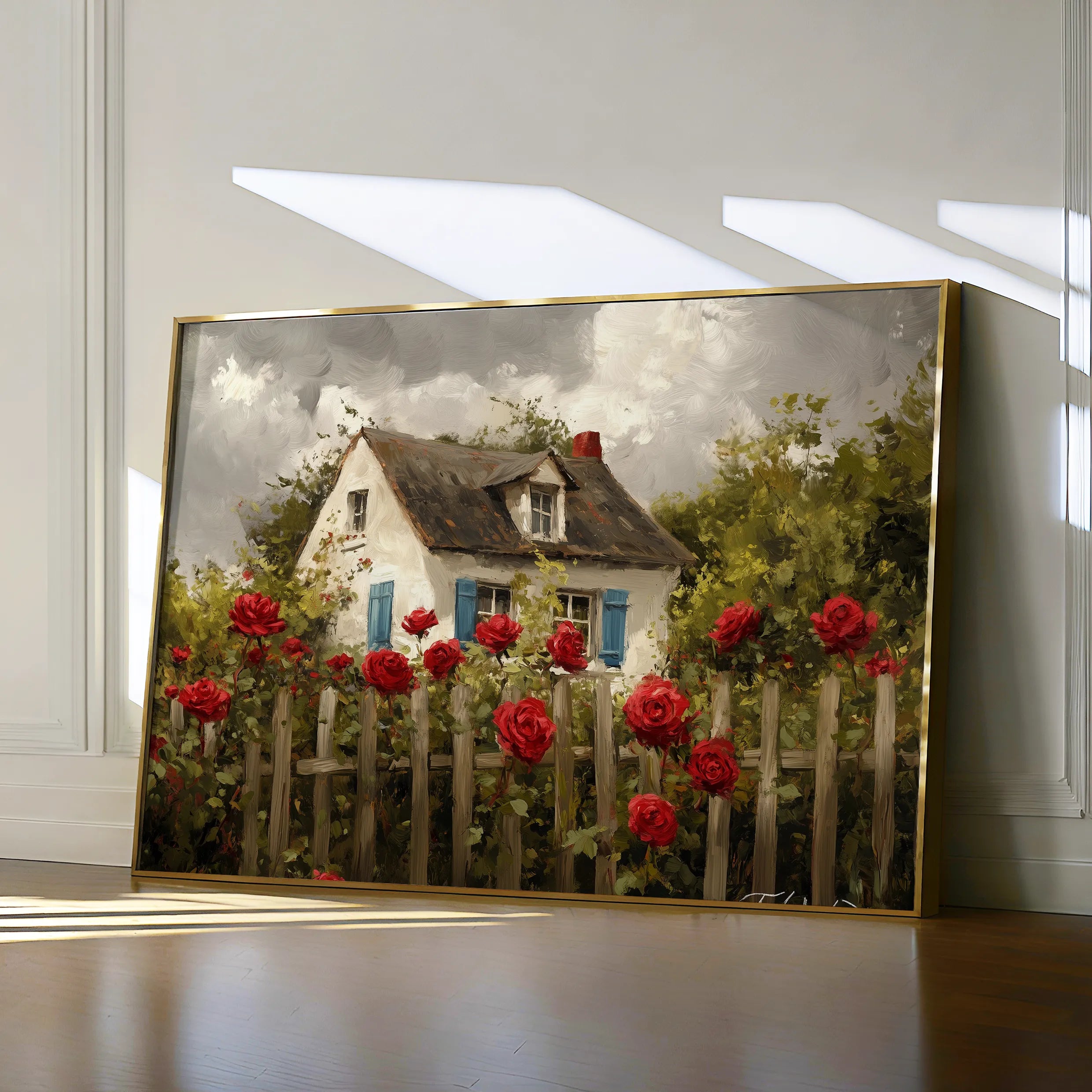 Landscape 497 Canvas Art 60 x 40 cm / Black