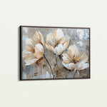 Floral 498 Canvas Art 60 x 40 cm / Black