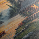 Landscape 498 Canvas Art 60 x 40 cm / Black