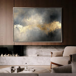 Abstract 499 Canvas Art 60 x 40 cm / Black