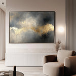 Abstract 499 Canvas Art 60 x 40 cm / Black