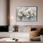 Floral 499 Canvas Art 60 x 40 cm / Black