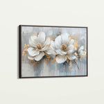 Floral 499 Canvas Art 60 x 40 cm / Black