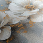 Floral 499 Canvas Art 60 x 40 cm / Black