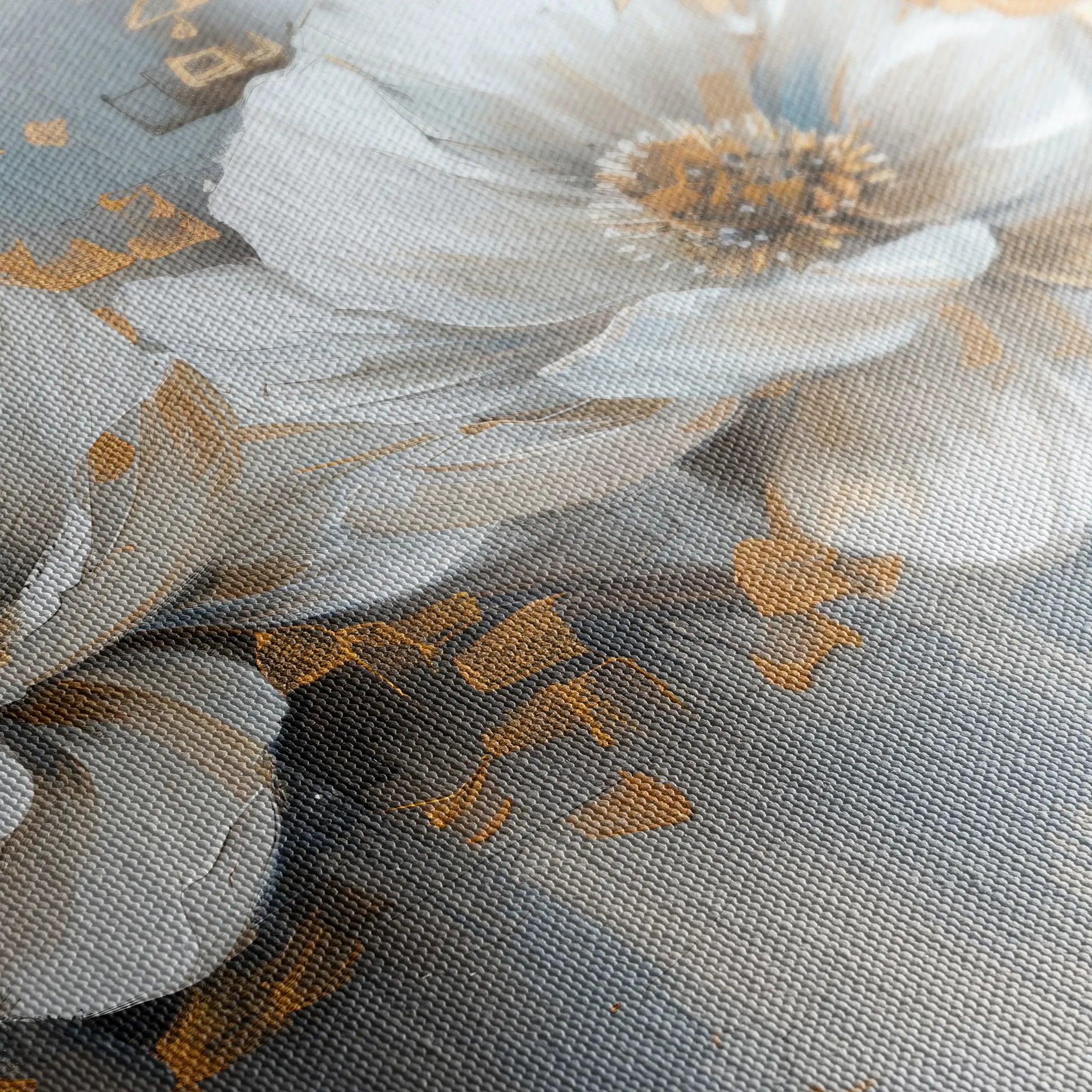 Floral 499 Canvas Art 60 x 40 cm / Black