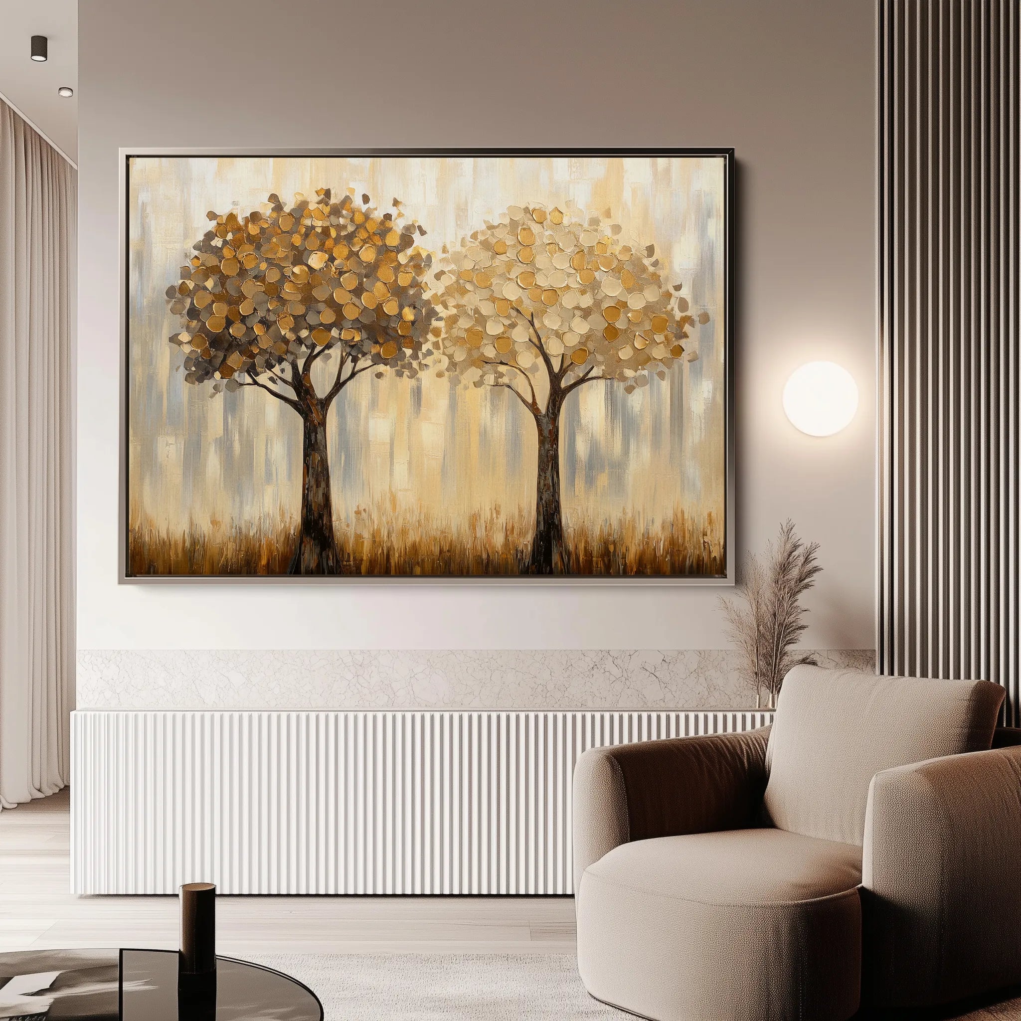 Landscape 499 Canvas Art 60 x 40 cm / Black