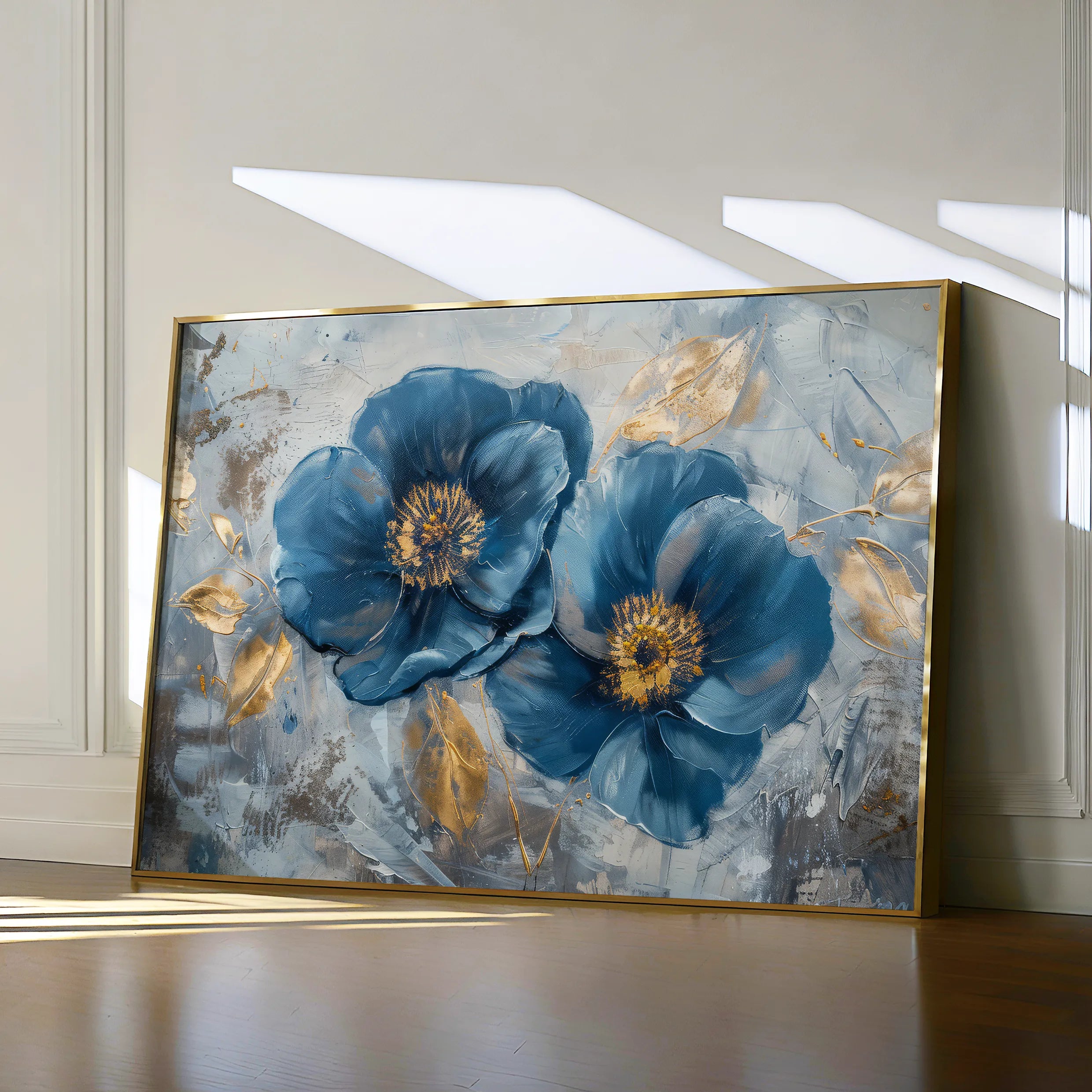Floral 500 Canvas Art 60 x 40 cm / Black