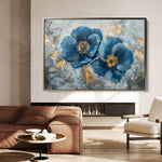 Floral 500 Canvas Art 60 x 40 cm / Black