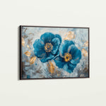 Floral 500 Canvas Art 60 x 40 cm / Black
